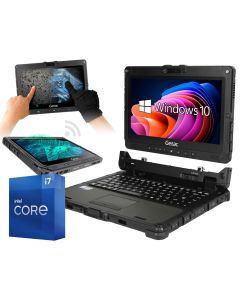 Pancerny 2w1 GETAC K120 i7 32GB 4TB SSD RS-232 LTE GPS W11 PRO 2xBAT DOTYK